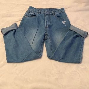 Boyfriend fit blue denim